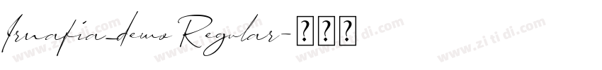 Irnafia_demo Regular字体转换